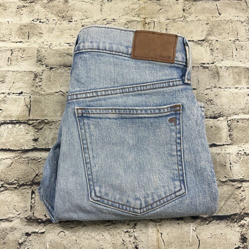 Madewell Jeans Womens 27 Blue The Perfect Vintage Crop Distressed Pants
